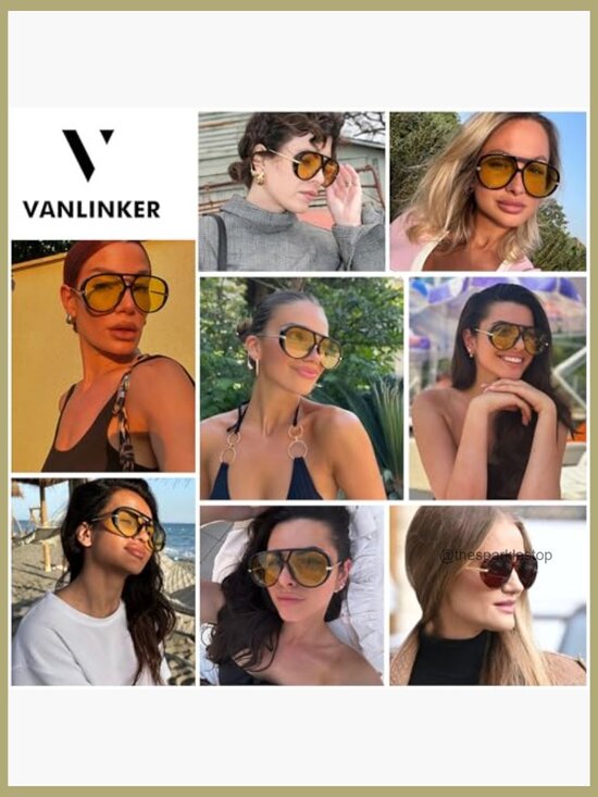 Oversized Polarized Aviator Sunglasses with UV400 Protection main image 6